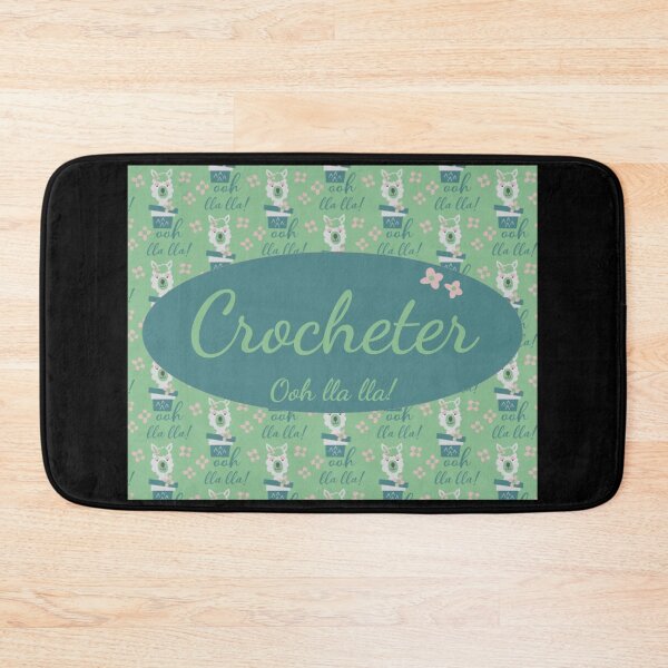 Item preview, Crocheter Llama lover in teal green and pink ooh lla lla designed and sold by Designs24U.