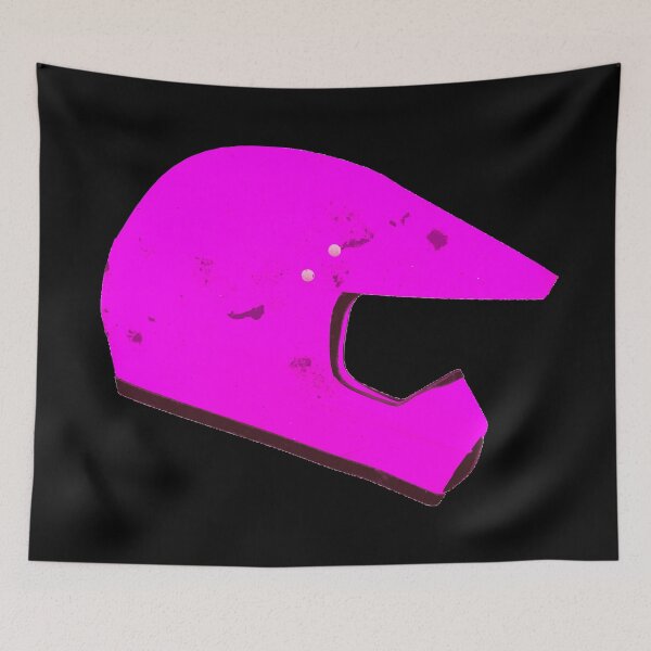 Item preview, Motocross Bike Helmet - Pink Fluorescent designed and sold by PeterADesign.