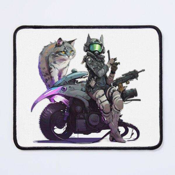 Item preview, cat with humain body special forces holding designed and sold by comlaza.