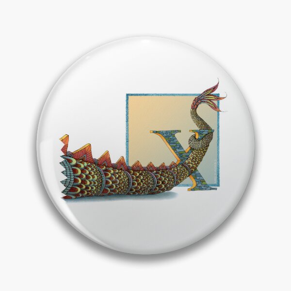 Item preview, Letter X - Alphabet Monster - Guardian and Protector designed and sold by Gretchen Deahl.