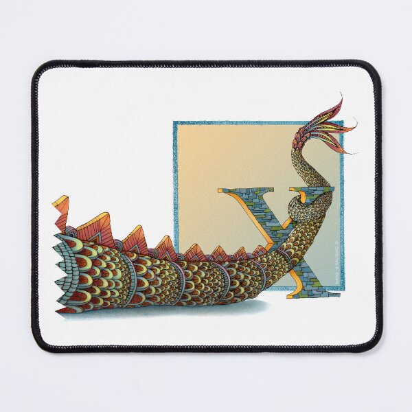 Item preview, Letter X - Alphabet Monster - Guardian and Protector designed and sold by Gretchen Deahl.