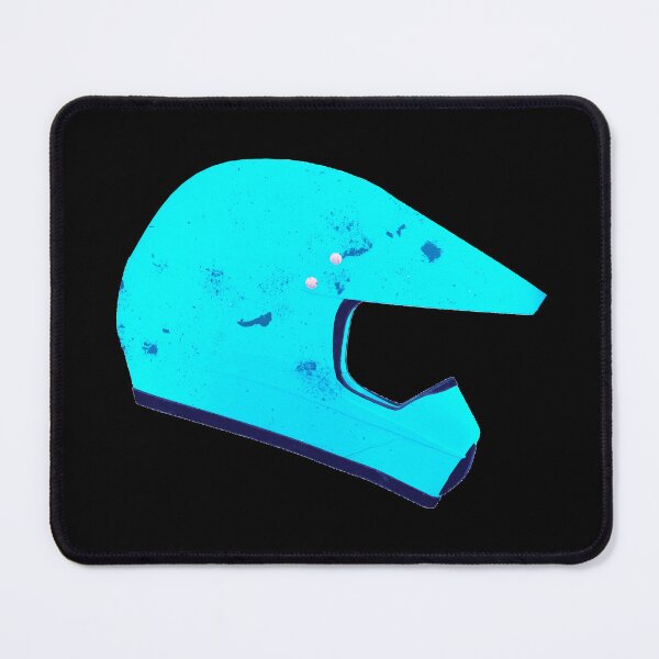 Item preview, Motocross Bike Helmet - Teal Fluorescent designed and sold by PeterADesign.