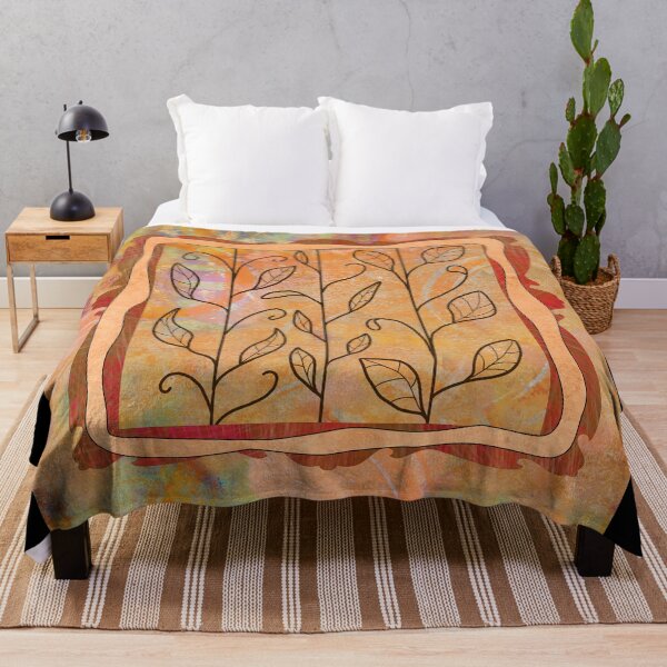 Item preview, Fall Leafy Vine Abstract Textured Design designed and sold by NancyMerkle.