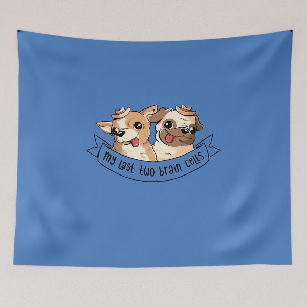 Item preview, My Last Two Brain Cells - Cute Funny Dog Gift designed and sold by EduEly.