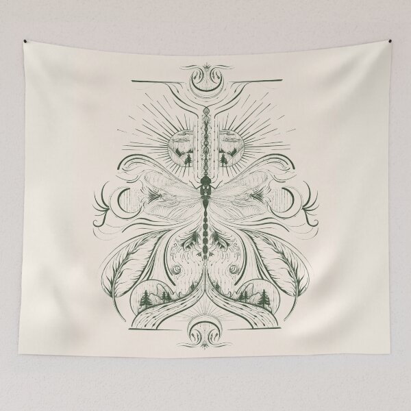 Item preview, Dragonfly motif designed and sold by AYA ..