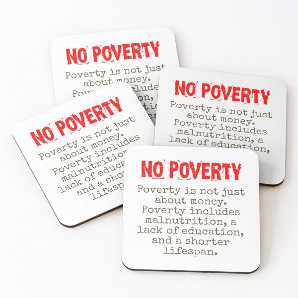 Item preview, Poverty Is Not Just About Money - Poverty Quote  designed and sold by CrankyOldDude.