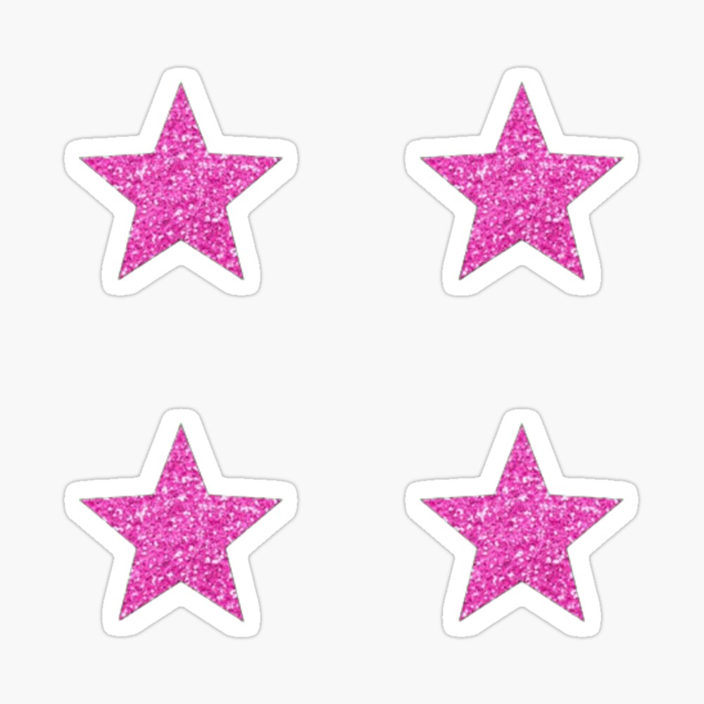 Silver Glitter Star Sticker Pack Sticker for Sale by sun-kiss