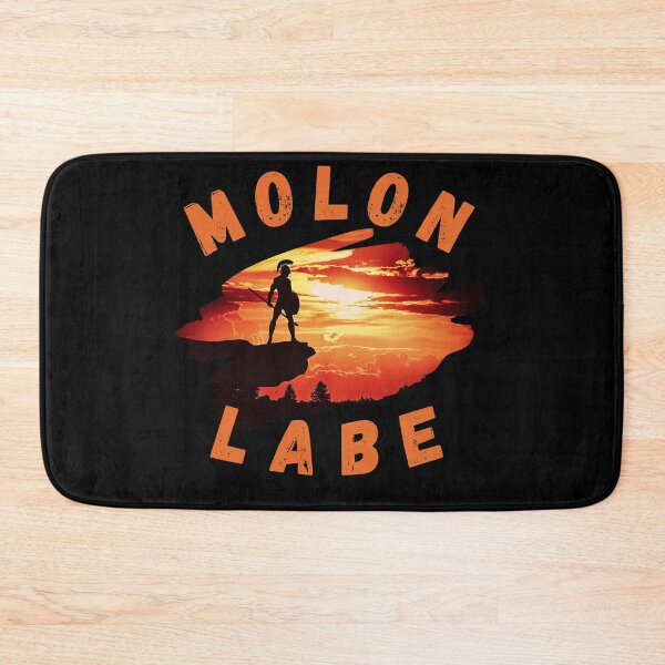 Item preview, El diseño de Molon labe se caracteriza por un atrevido gráfico de un guerrero espartano, que destaca su fuerza y fortaleza. designed and sold by awCurve.