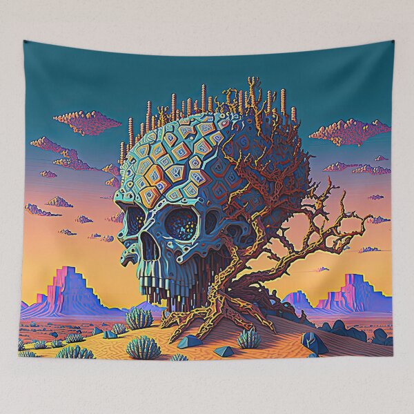 Item preview, Skull in the Desert Hallucination designed and sold by SeedDesign.