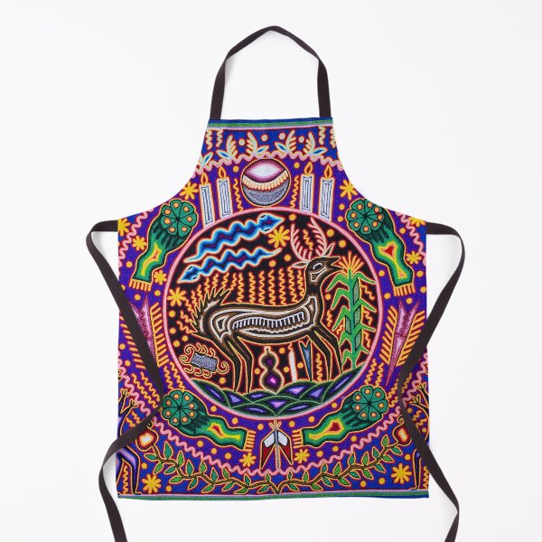 Item preview, Deer and shaman mexican huichol wixarika designed and sold by aramara-huichol.