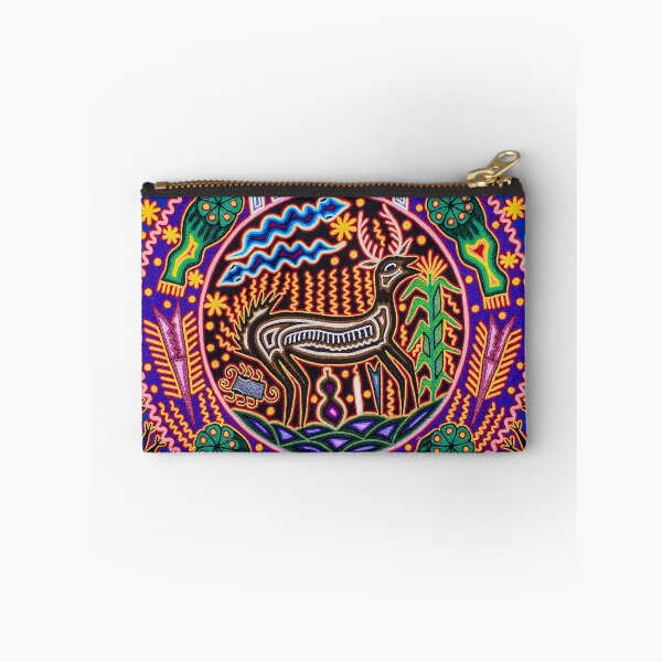 Item preview, Deer and shaman mexican huichol wixarika designed and sold by aramara-huichol.