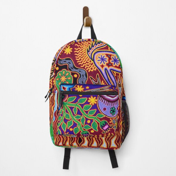 Item preview, Deer and shaman mexican huichol wixarika designed and sold by aramara-huichol.