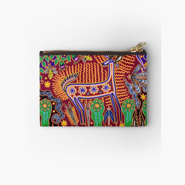 Item preview, Deer and shaman mexican huichol wixarika designed and sold by aramara-huichol.