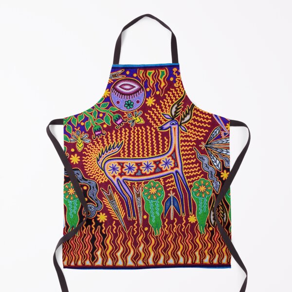 Item preview, Deer and shaman mexican huichol wixarika designed and sold by aramara-huichol.