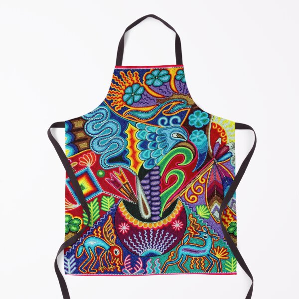 Item preview, Deer and eagle mexican huichol wixarika designed and sold by aramara-huichol.