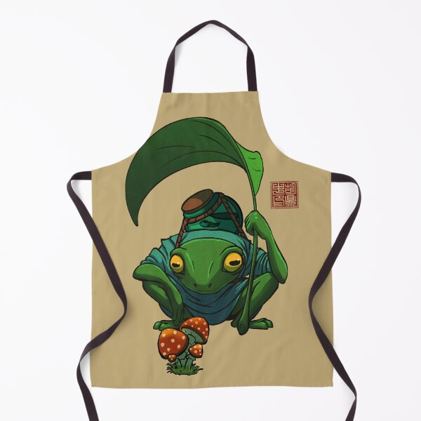 Item preview, A Frog and His Son Inspecting Mushroom Drawing designed and sold by DingHuArt.
