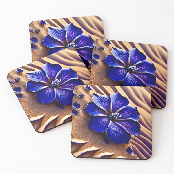 Item preview, Indigo Desert Hibiscus Flower designed and sold by Psychedelic-Sap.