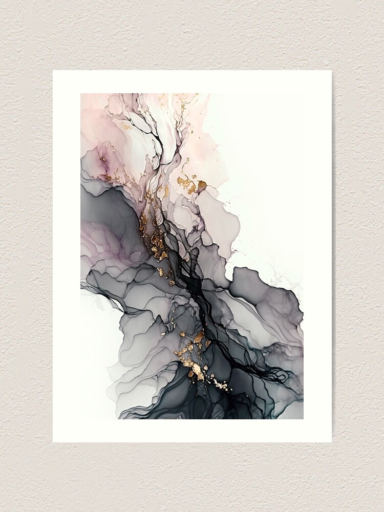 Magnolia Aurora - Abstract Alcohol Ink Resin Art | Canvas Print
