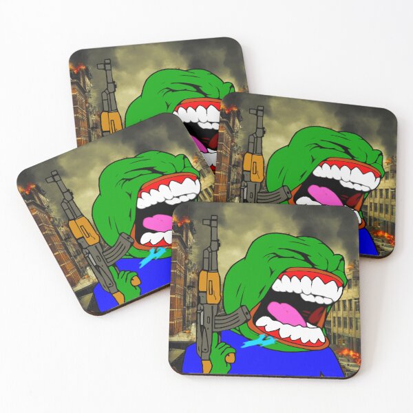 Artikelvorschau, Selten Pepe lässt mit Waffe los entworfen und verkauft von Slav-Art.