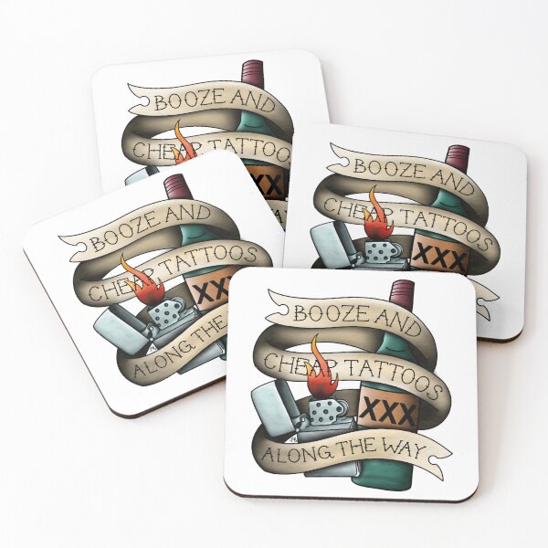 Item preview, Booze & Cheap Tattoos designed and sold by spottedhound.