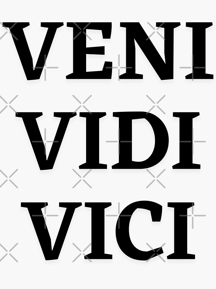 Veni Vidi Vici Classic Round Sticker