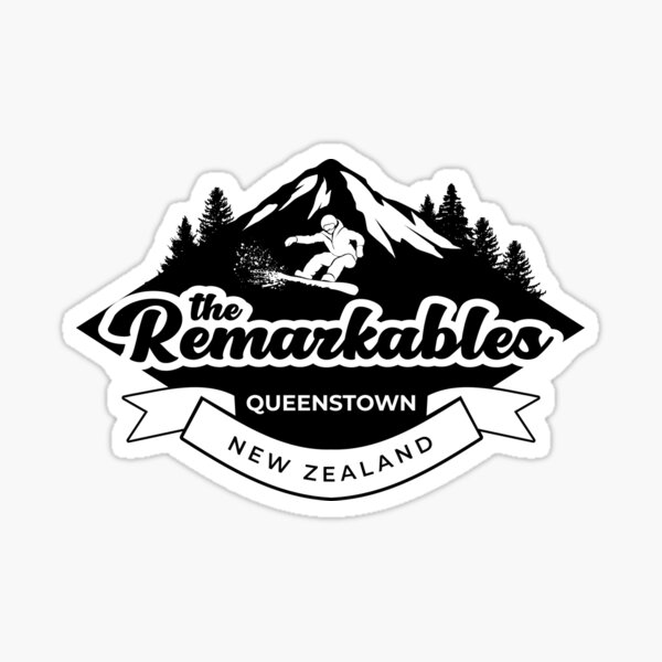 Item preview, The Remarkables in Black designed and sold by Kiwidom.