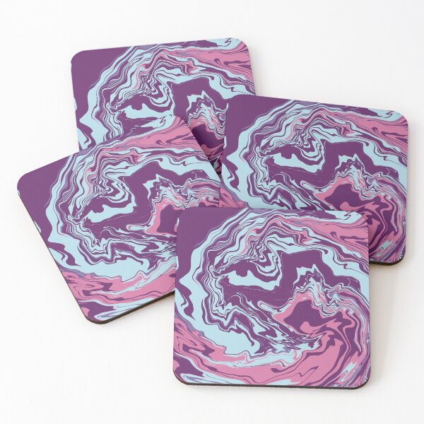 Item preview, Abstract gigantic waves swirl purple pink designed and sold by chuckletuckle.
