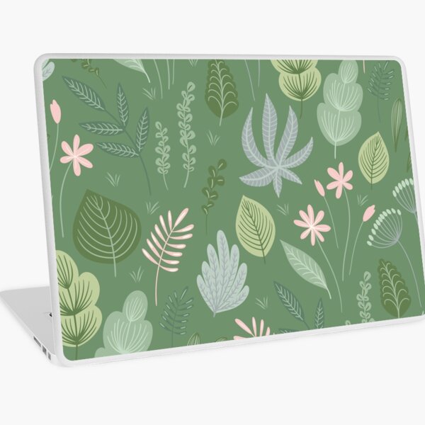 Art Deco Botanical Leaves Dark Green Wrapping Paper by ANUTU STUDIO DESIGN