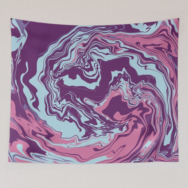 Item preview, Abstract gigantic waves swirl purple pink designed and sold by chuckletuckle.