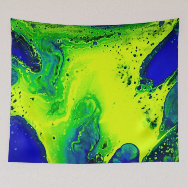 Item preview, Azure Isles 2 - Original Fluid Acrylic Abstract Painting designed and sold by lumino-one.