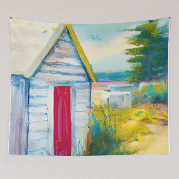 Item preview, Coastal Charm: Unframed Print", AI Generated Fine Art Design - Contemporary Modern Design designed and sold by ArtPrintsAi.