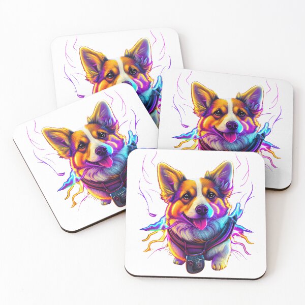 Item preview, Cool Corgi Neon color designed and sold by SleepyZorgi.