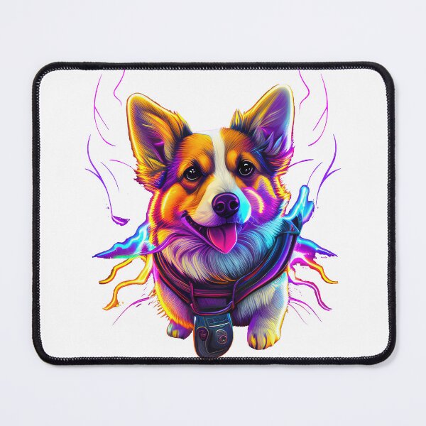 Item preview, Cool Corgi Neon color designed and sold by SleepyZorgi.