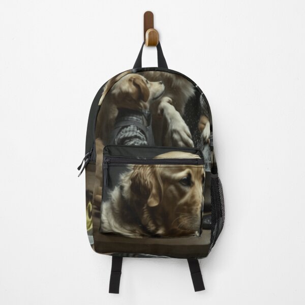 Item preview, Golden Retriever Family Doing Household Chores designed and sold by Burnout (⌣_⌣).