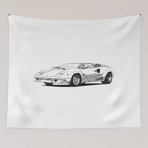 Item preview, Rertra Italian V12 Supercar in hand drawn style designed and sold by ApexFibers.