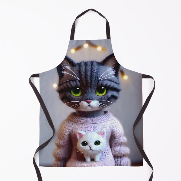 Artikelvorschau, Katze im Strickpullover - moderne digitale Kunst entworfen und verkauft von Ai-michiart.