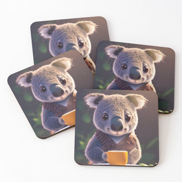 Item preview, Koala with a mug cup of morning coffee designed and sold by akwl-design.