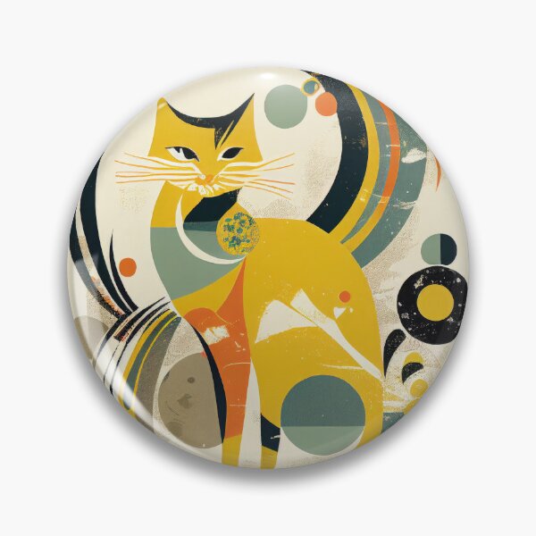 Item preview, Boho Cat 81 Abstract Art Print Painting Wall Decor designed and sold by winterkitty88.