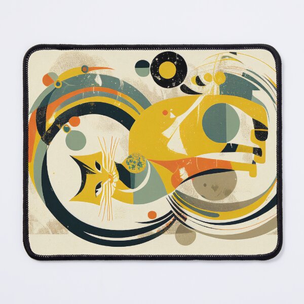 Item preview, Boho Cat 81 Abstract Art Print Painting Wall Decor designed and sold by winterkitty88.