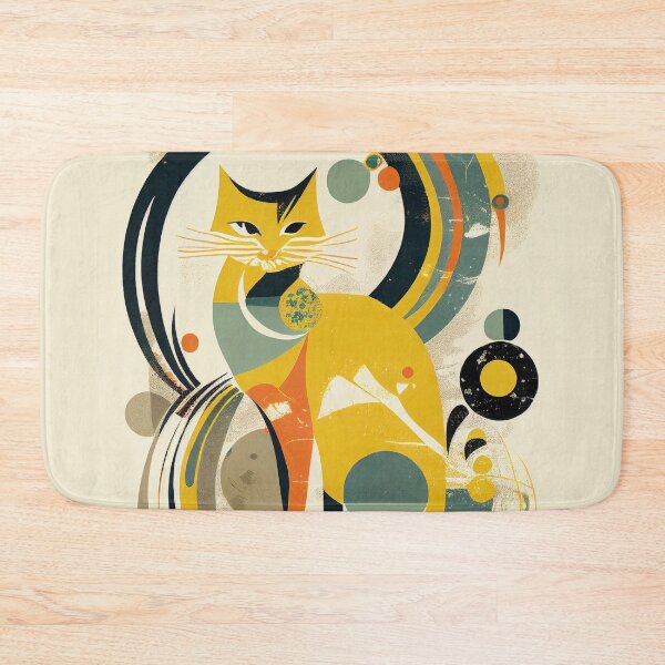 Item preview, Boho Cat 81 Abstract Art Print Painting Wall Decor designed and sold by winterkitty88.