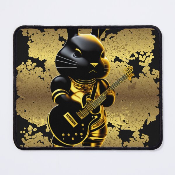 Item preview, Black Humanoid Rabbit rock and roll designed and sold by omhersi.