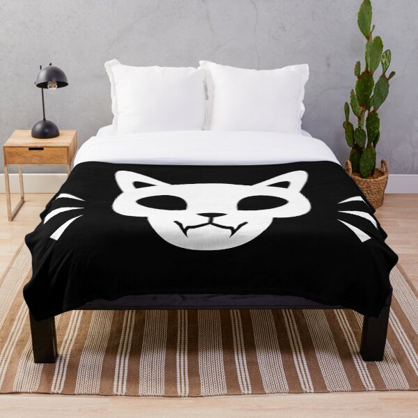 Artikelvorschau, Kitty-Schädel - Schwarz entworfen und verkauft von MushBloomSenpai.