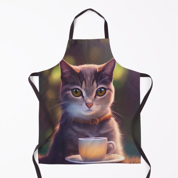 Item preview, Tabby Cat with a mug cup of morning coffee designed and sold by akwl-design.