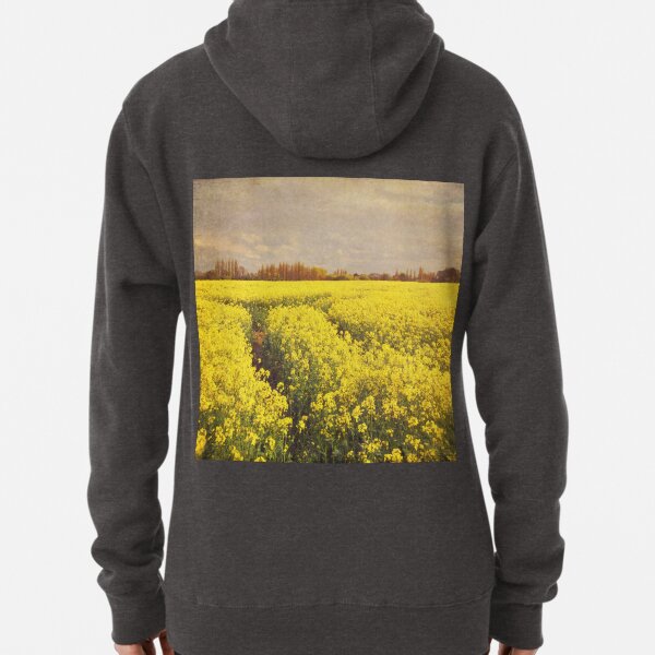Yellow rapeseed field Pullover Hoodie