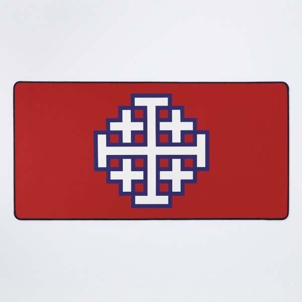 Item preview, Jerusalem Cross - White and Blue designed and sold by joshcartoonguy.