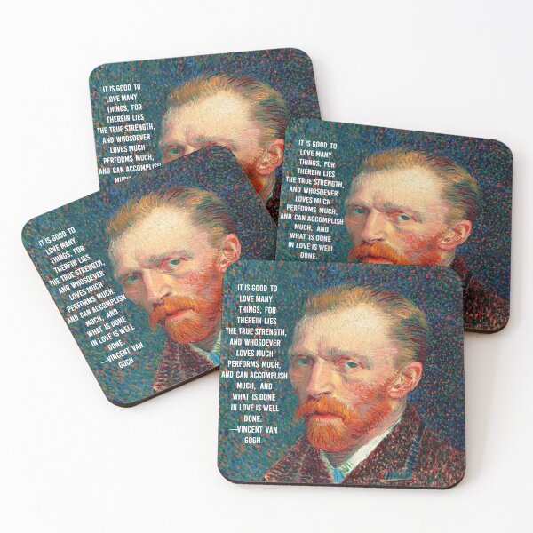 Item preview, Self Portrait of Van Gogh With Van Gogh Quote designed and sold by Classicambience.