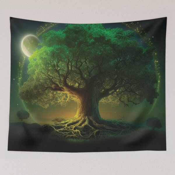 Item preview, Moonlit Tree of Life designed and sold by Plumtree81.