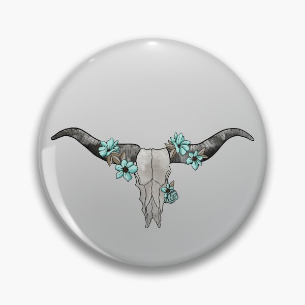 Item preview, Western Floral Steer Skull designed and sold by l-n-designs.