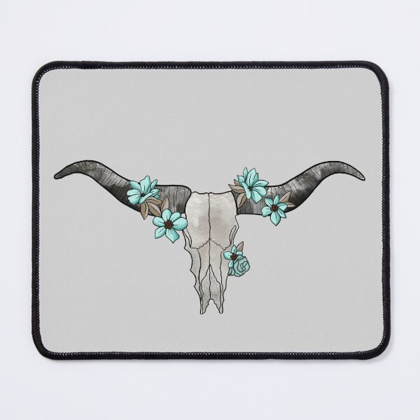 Item preview, Western Floral Steer Skull designed and sold by l-n-designs.