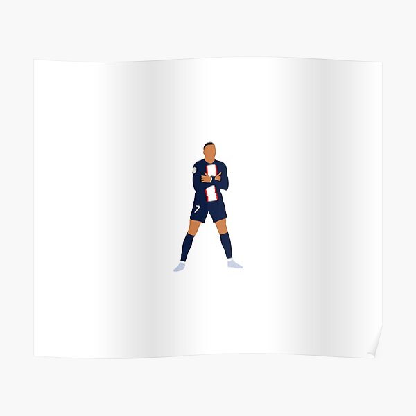 Kylian Mbappe Minimalist Poster